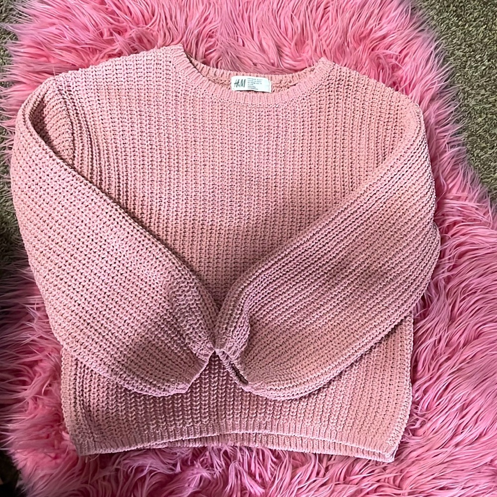 Pink girls sweater